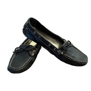 Marc Joseph Navy Cypress Hill Loafers Driving Shoes Size 6.5
